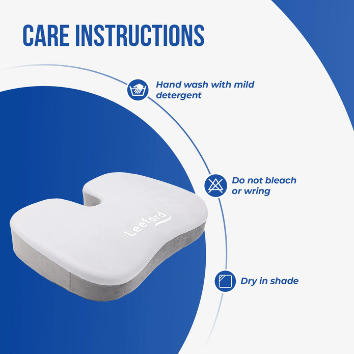 coccyx seat for tailbone care instructions 