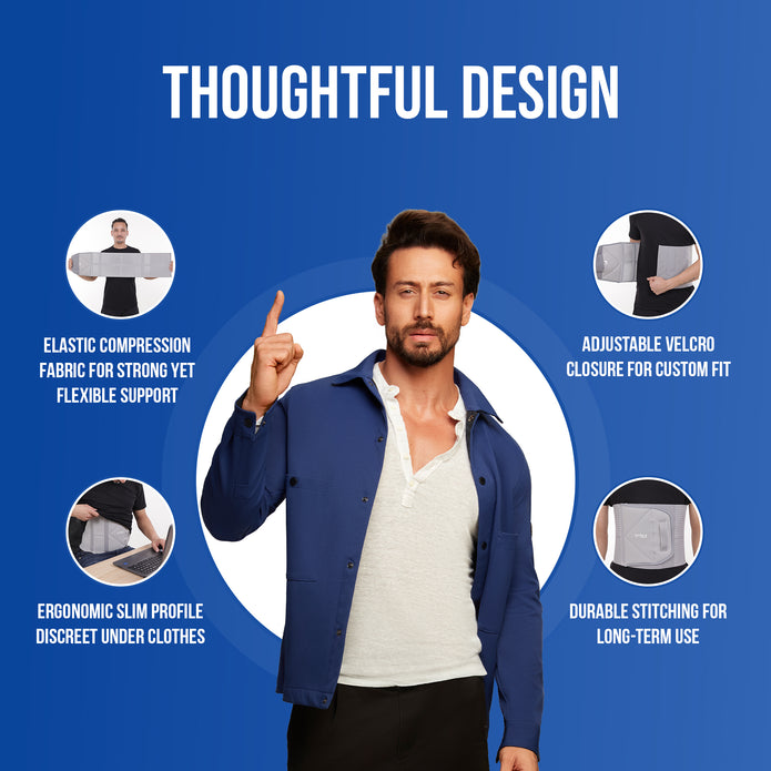 abdominal belt design features elastic compression slimming adjustable velcro