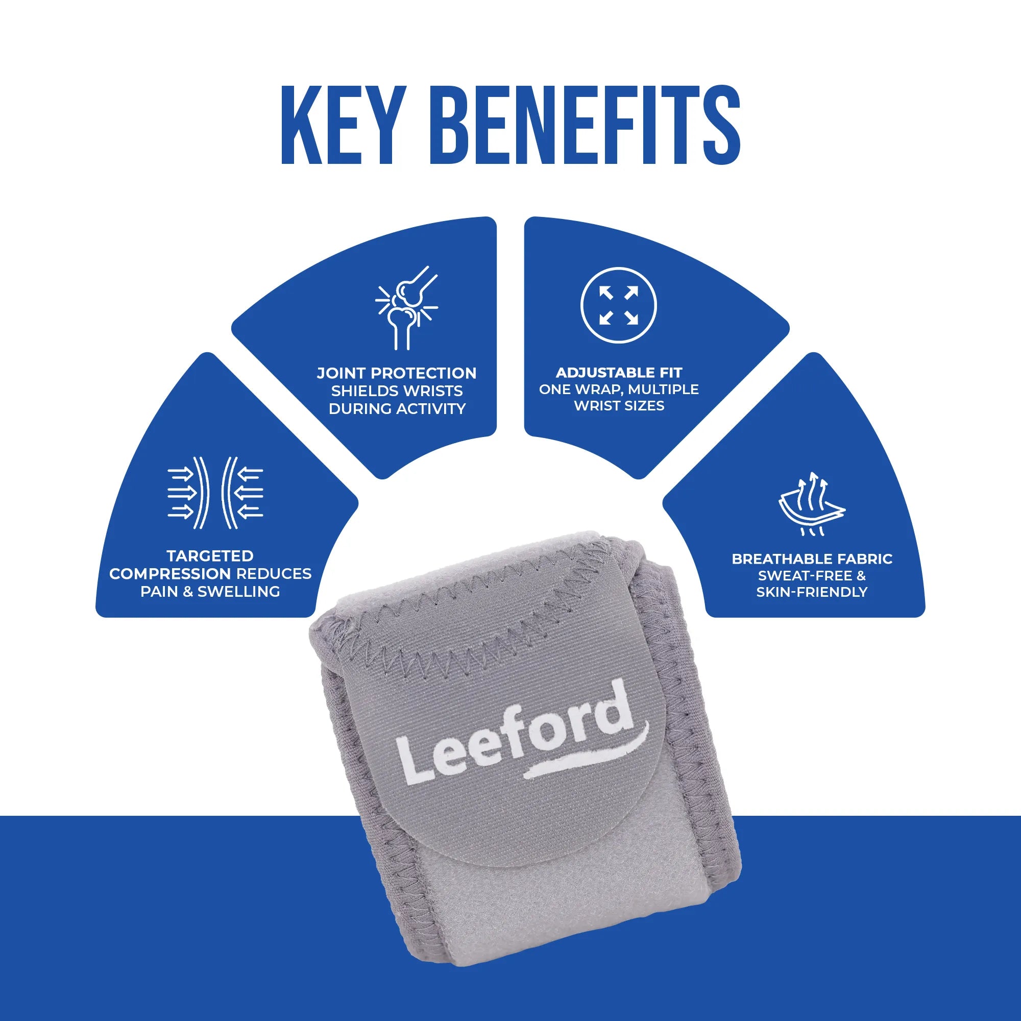 leeford wrist wrap key benefits like joint protection shield adjustable fit