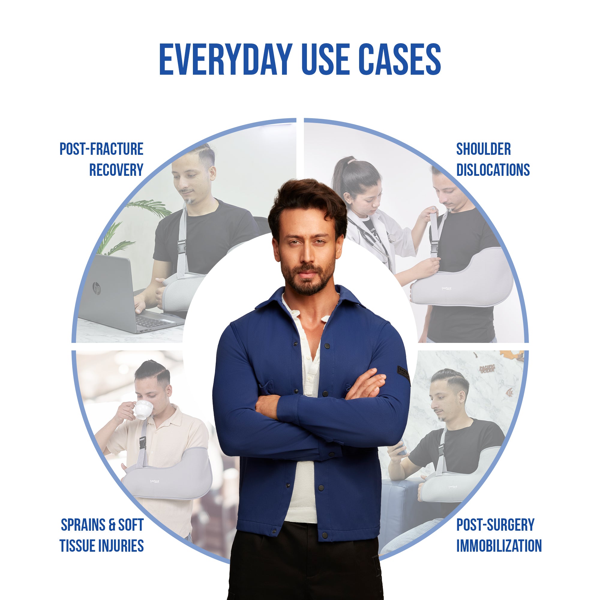 arm sling everyday use cases like post fracture recovery shoulder dislocation