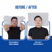 contoured cervical pillow before and after use effect