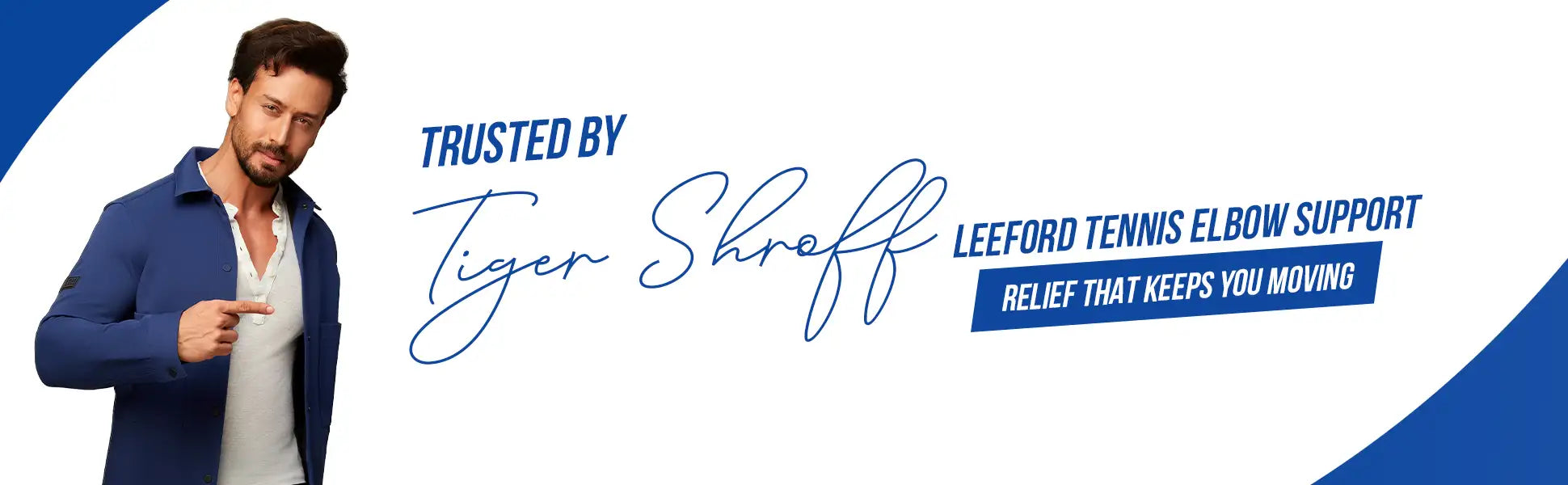 tennis elbow support trusted by tiger shroff