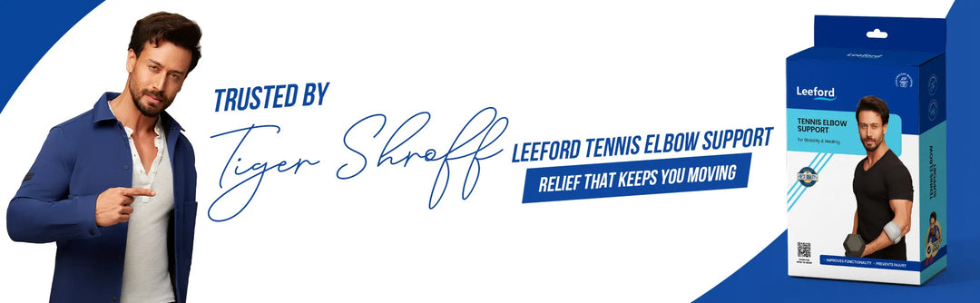 leeford tennis elbow support is trusted by tiger shroff