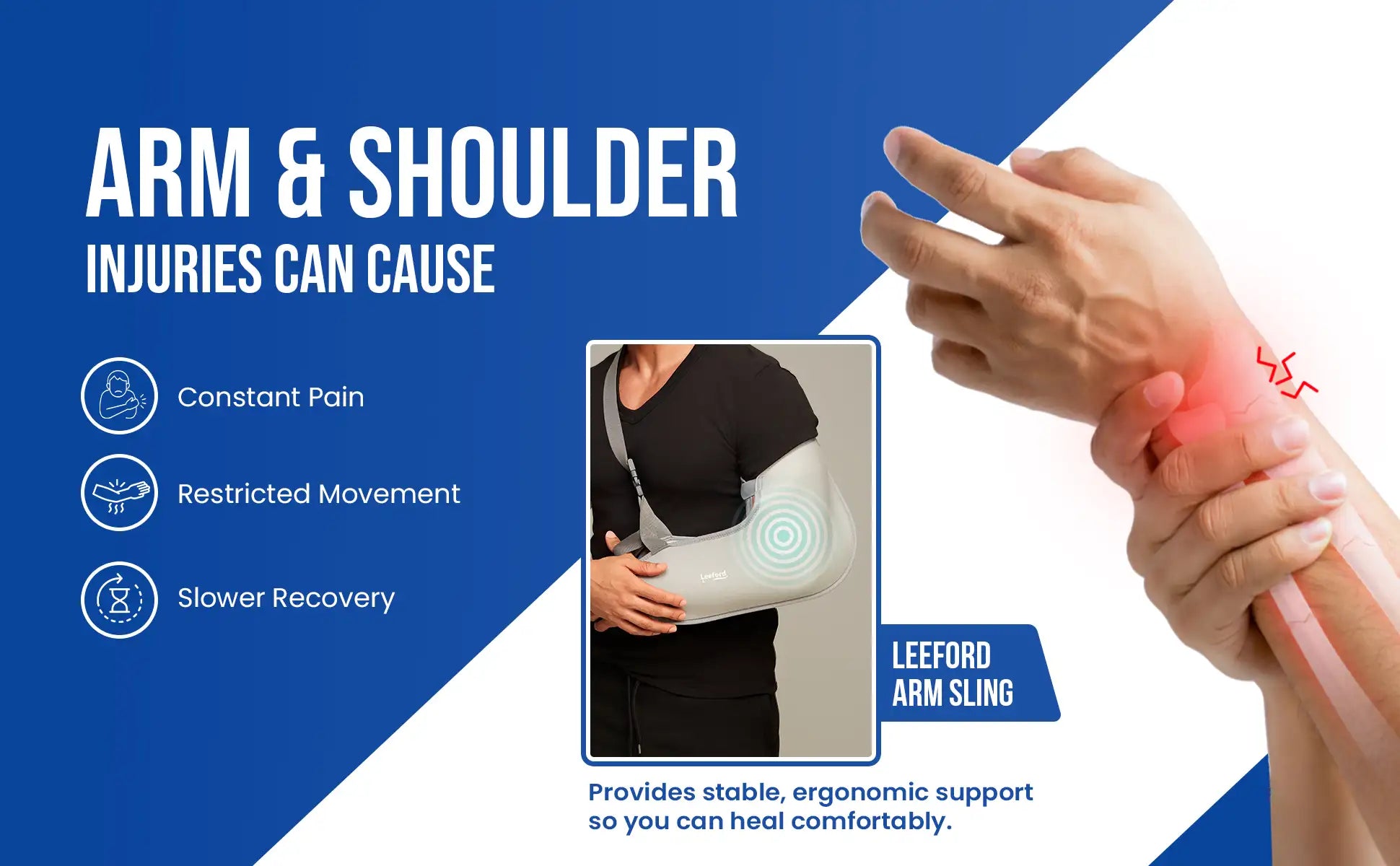 Leeford arm sling arm and shoulder recovery