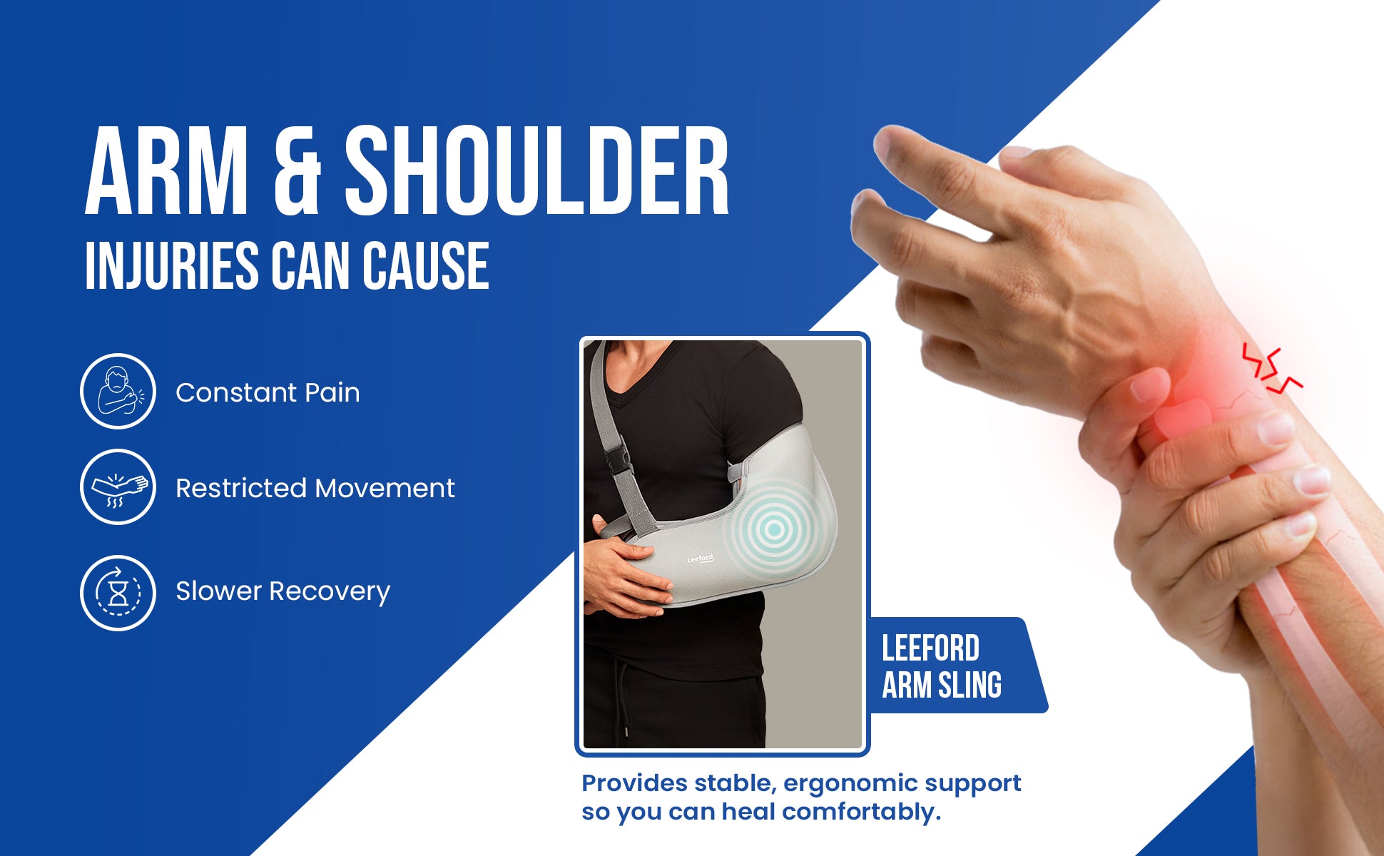 arm shoulder injuries cause constant pain restricted movement