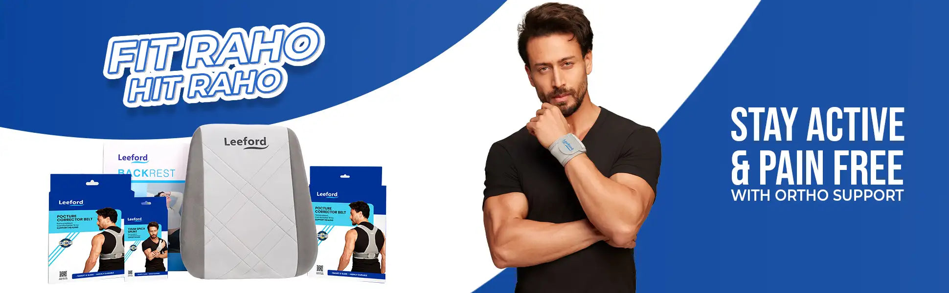 stay active and pain free with Leeford ortho products like backrest