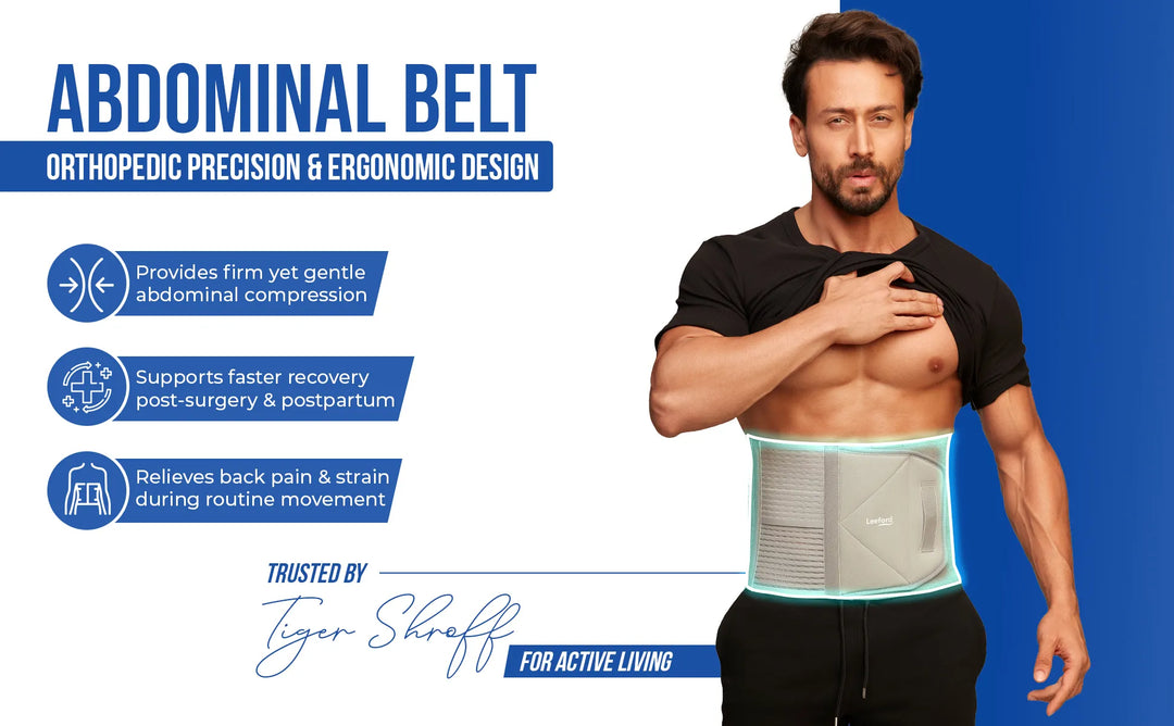leeford abdominal belt with orthopedic precision n ergonomic design