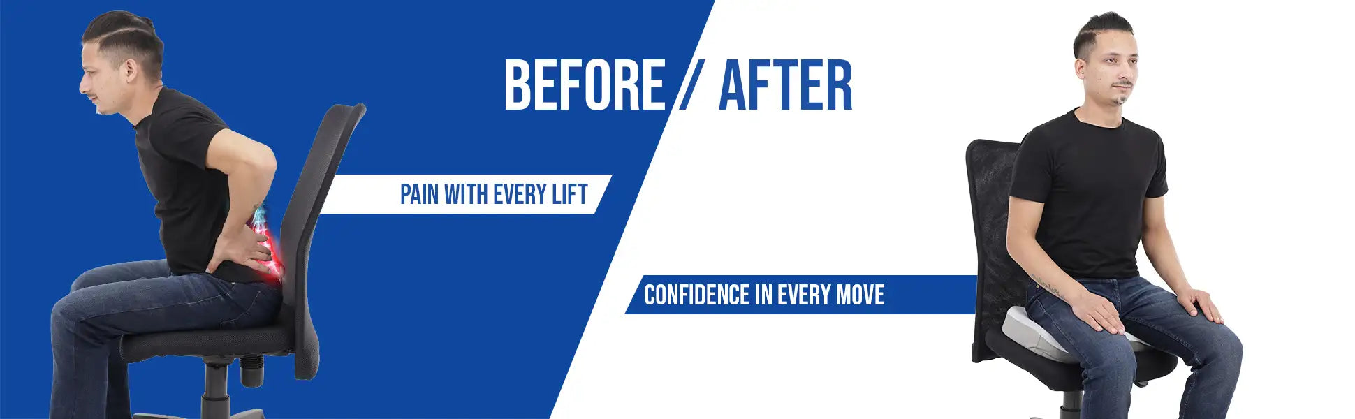 before and after effects of coccyx seat