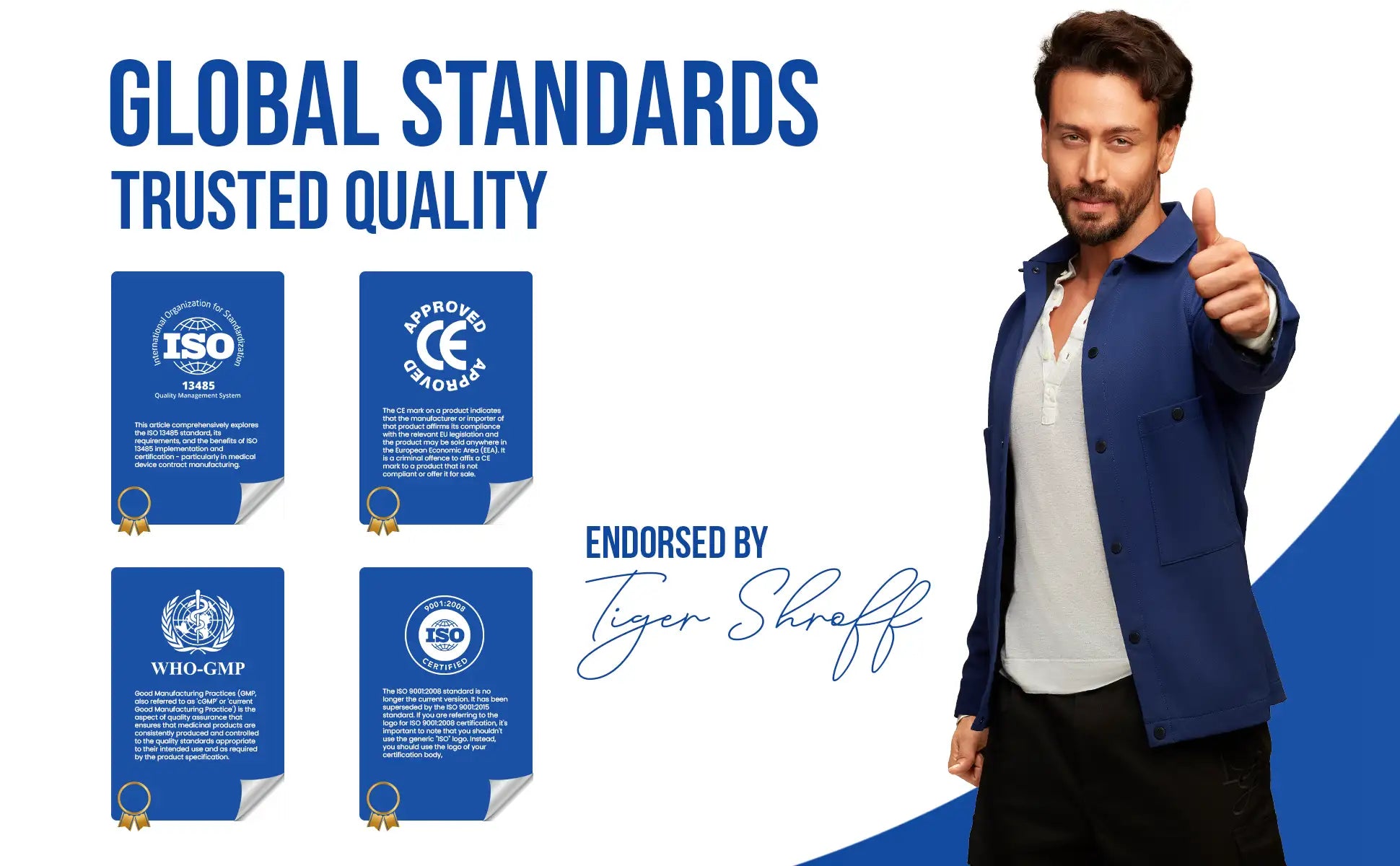 plain knee cap global certifications