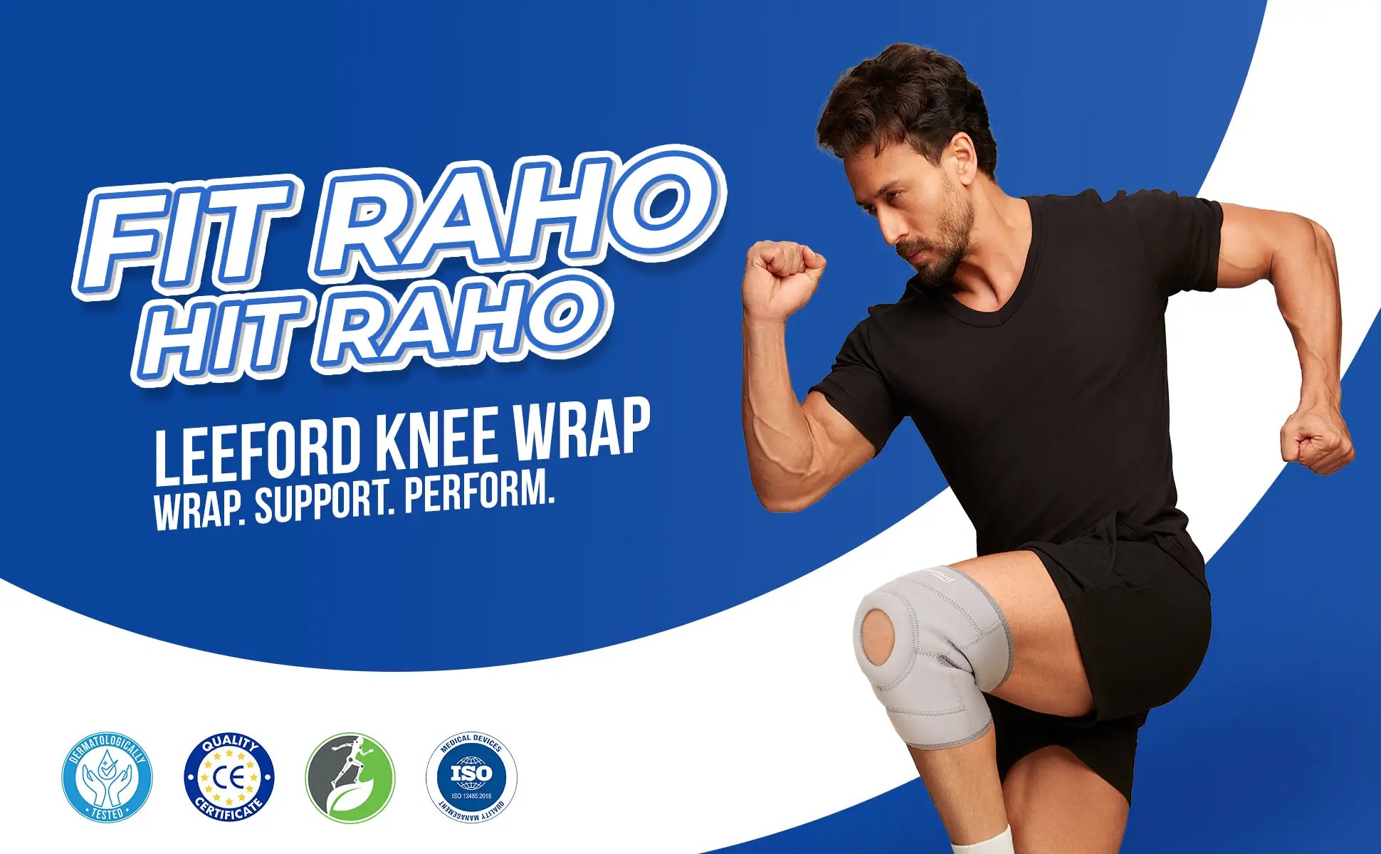 stay fit with leeford knee wrap