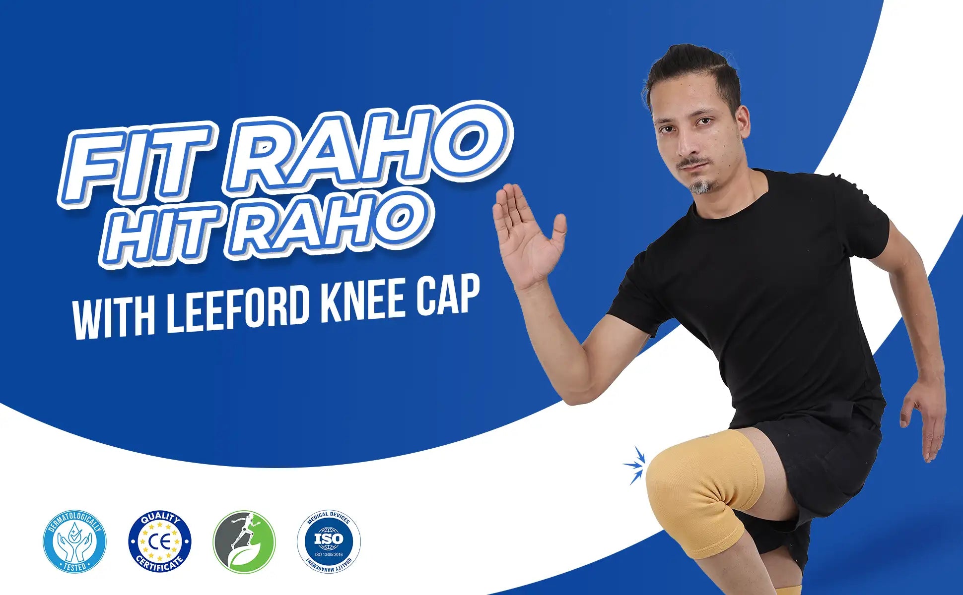 stay fit with leeford plain knee cap