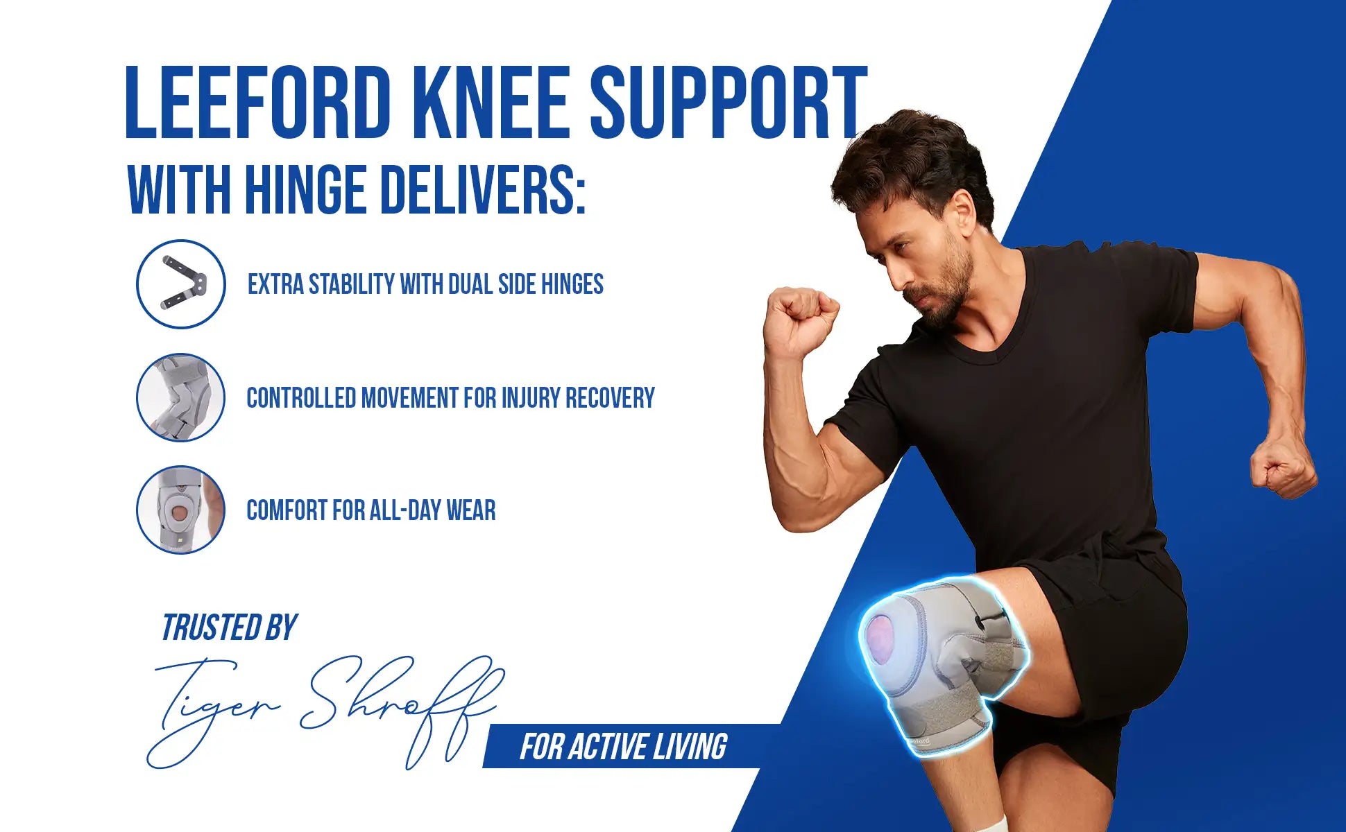 knee support with hinge benefits