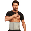 man wearing a gray abdominal support belt