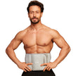 Man wearing a gray abs wrap