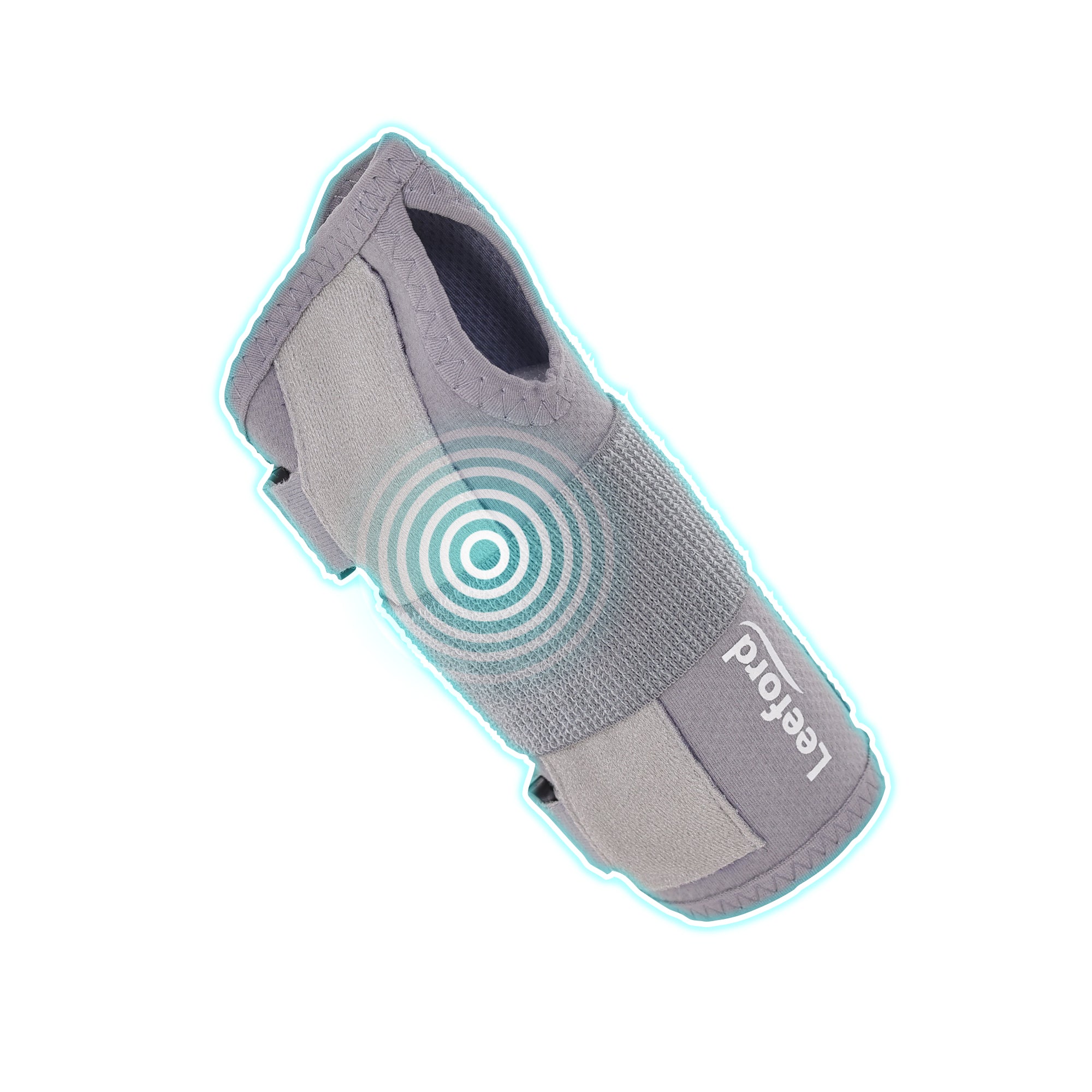 gray wrist splint with leeford branding
