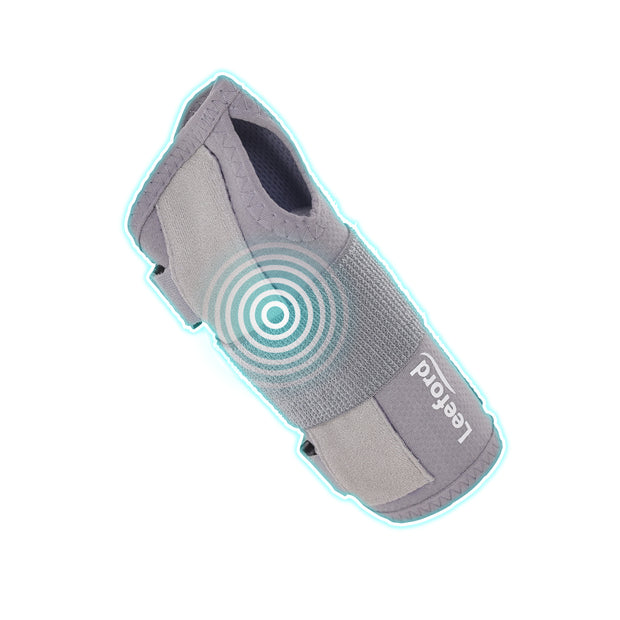 gray wrist splint with leeford branding