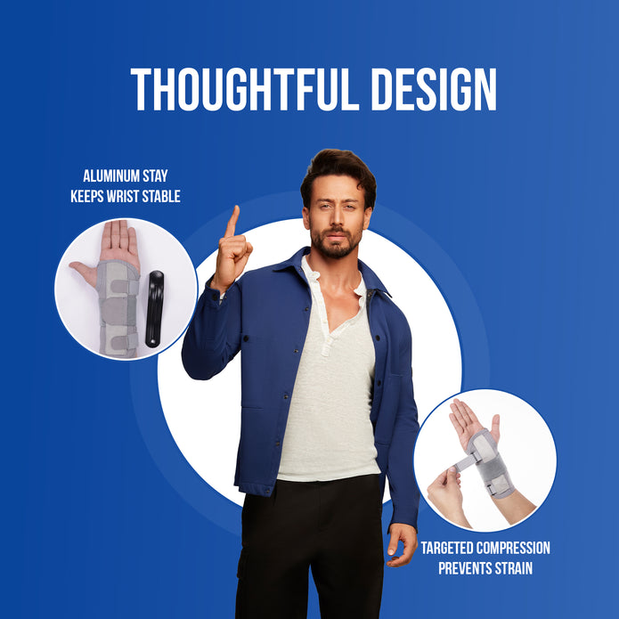 wrist splint with thoughtful design with aluminium use