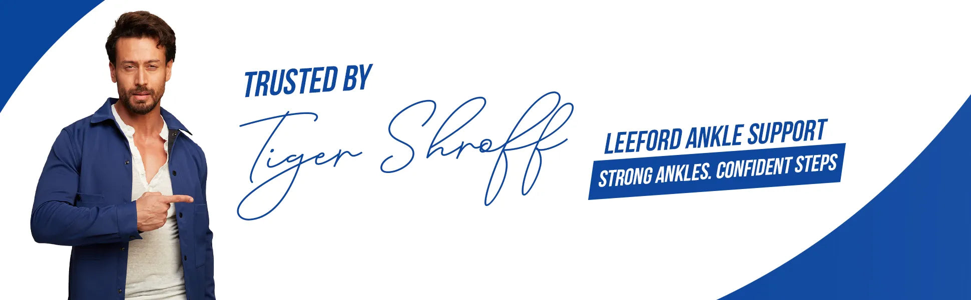 leeford ankle support gray trusted by tiger shroff