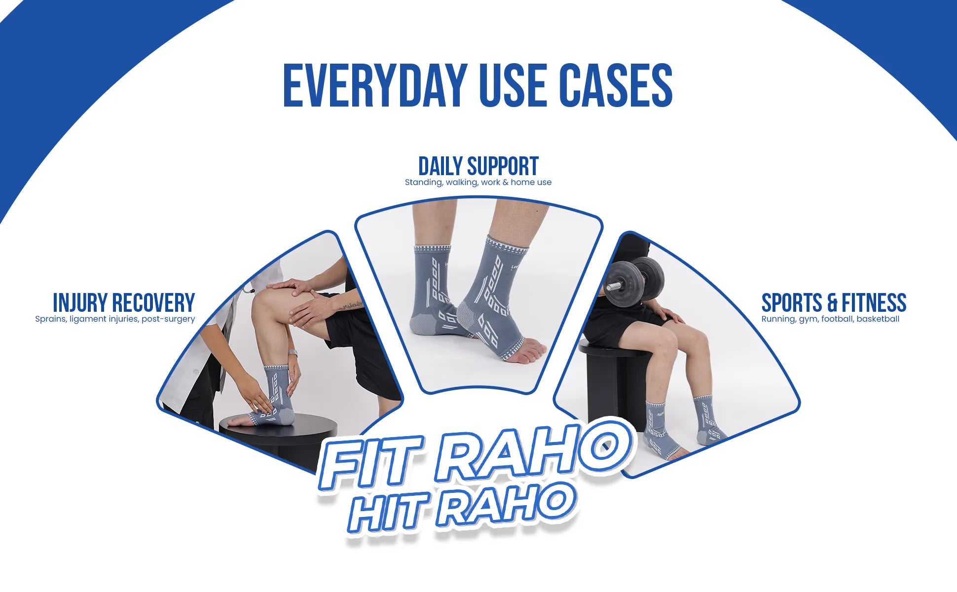gray ankle support everyday use cases
