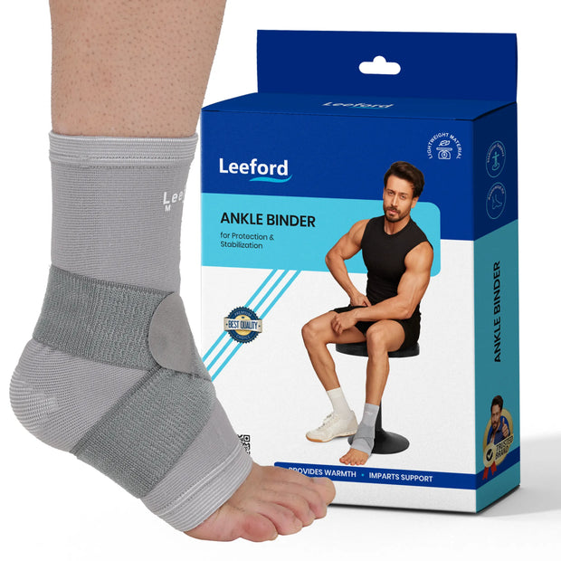 Gray ankle binder with Leeford packaging