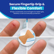Leeford Fingertip Butterfly Medicated Bandage Strips for Injury, Cuts, Abrasions & Wounds