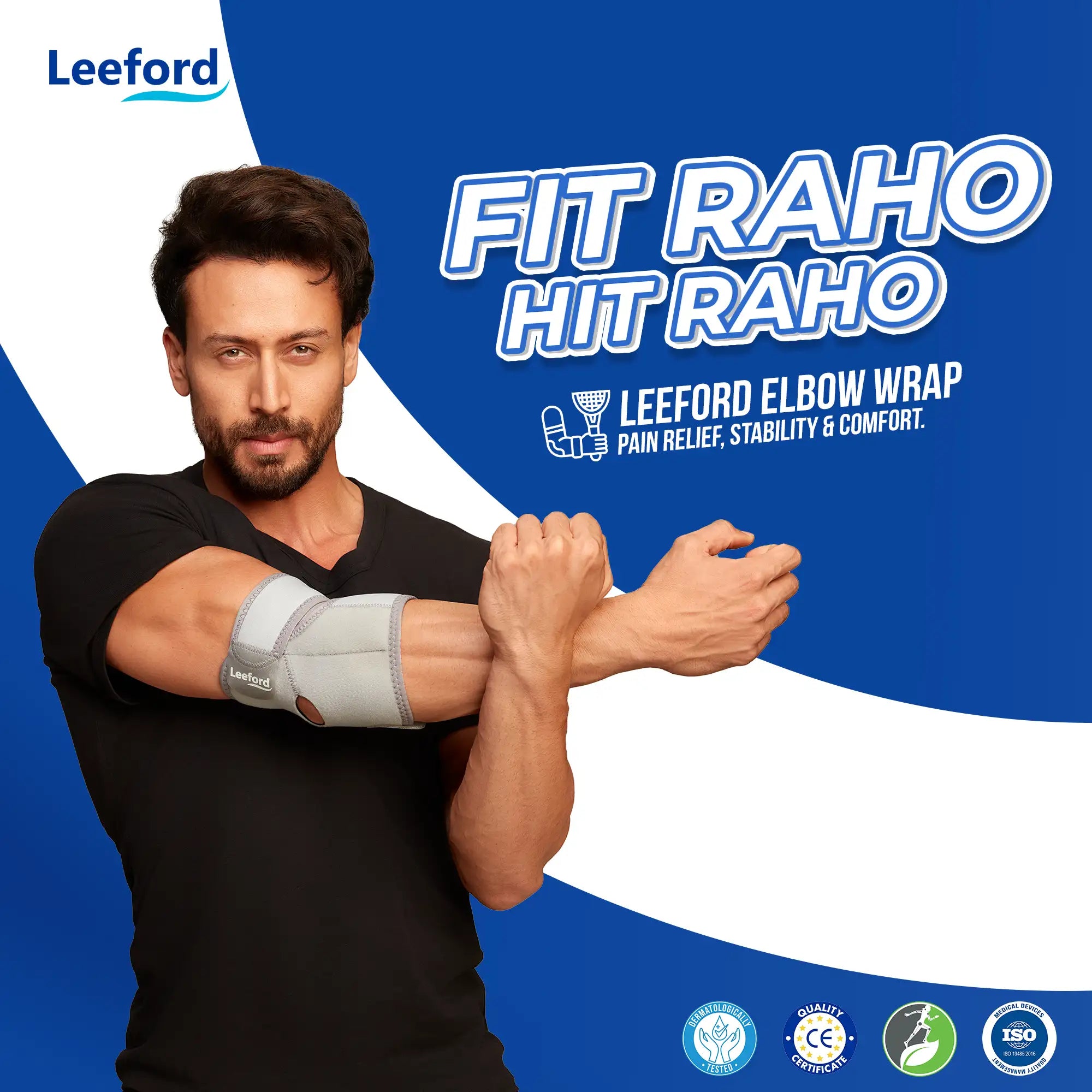 stay fit with elbow wrap