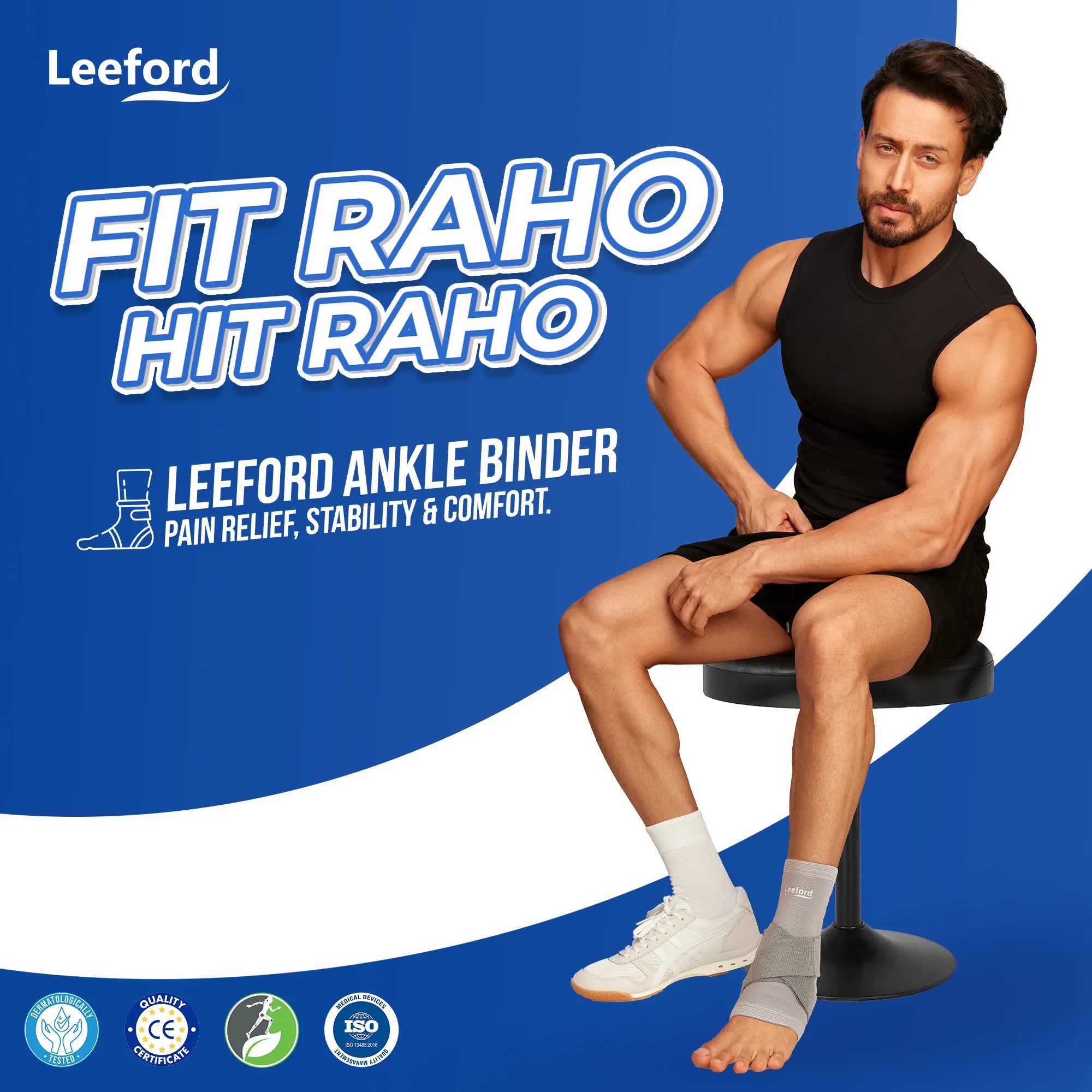 Ankle Binder for Pain Management | Non-Slip, 4-Way Stretch