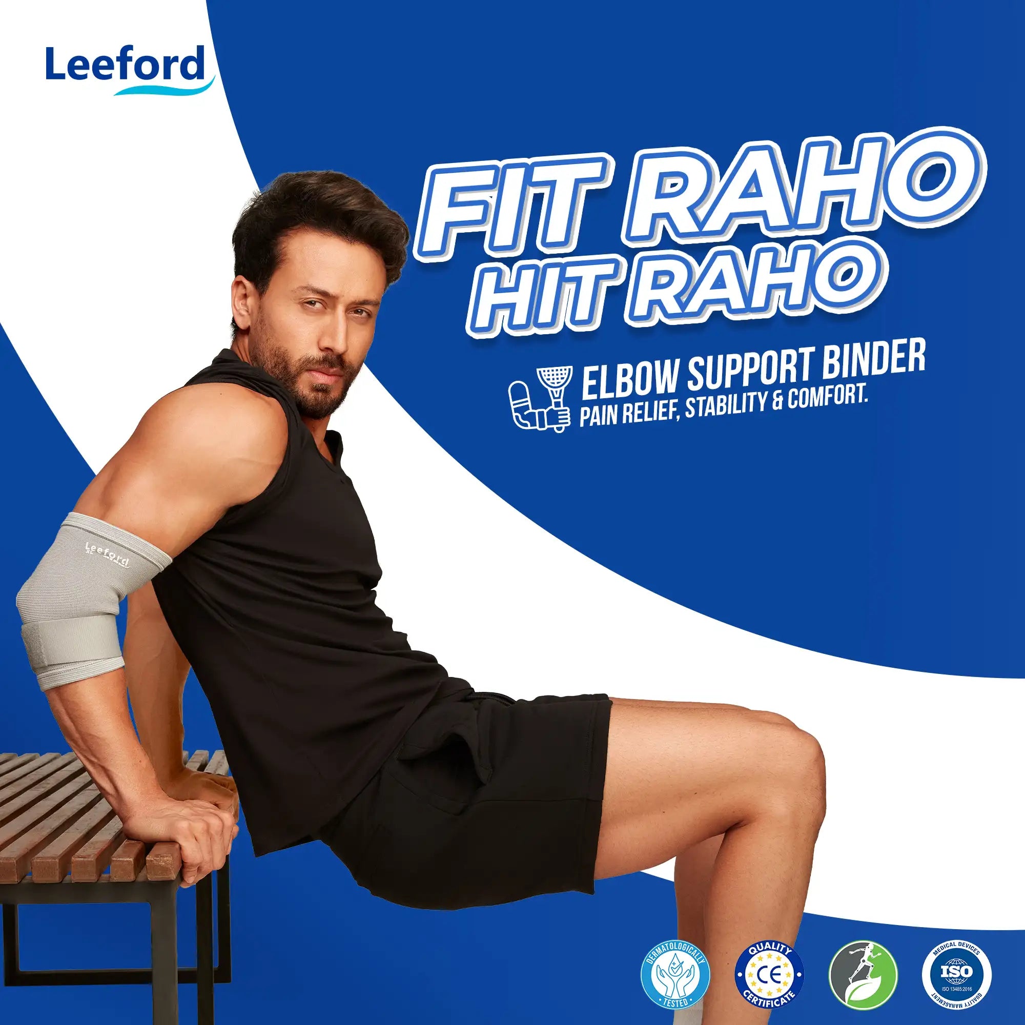 use and fit with elbow support binder 