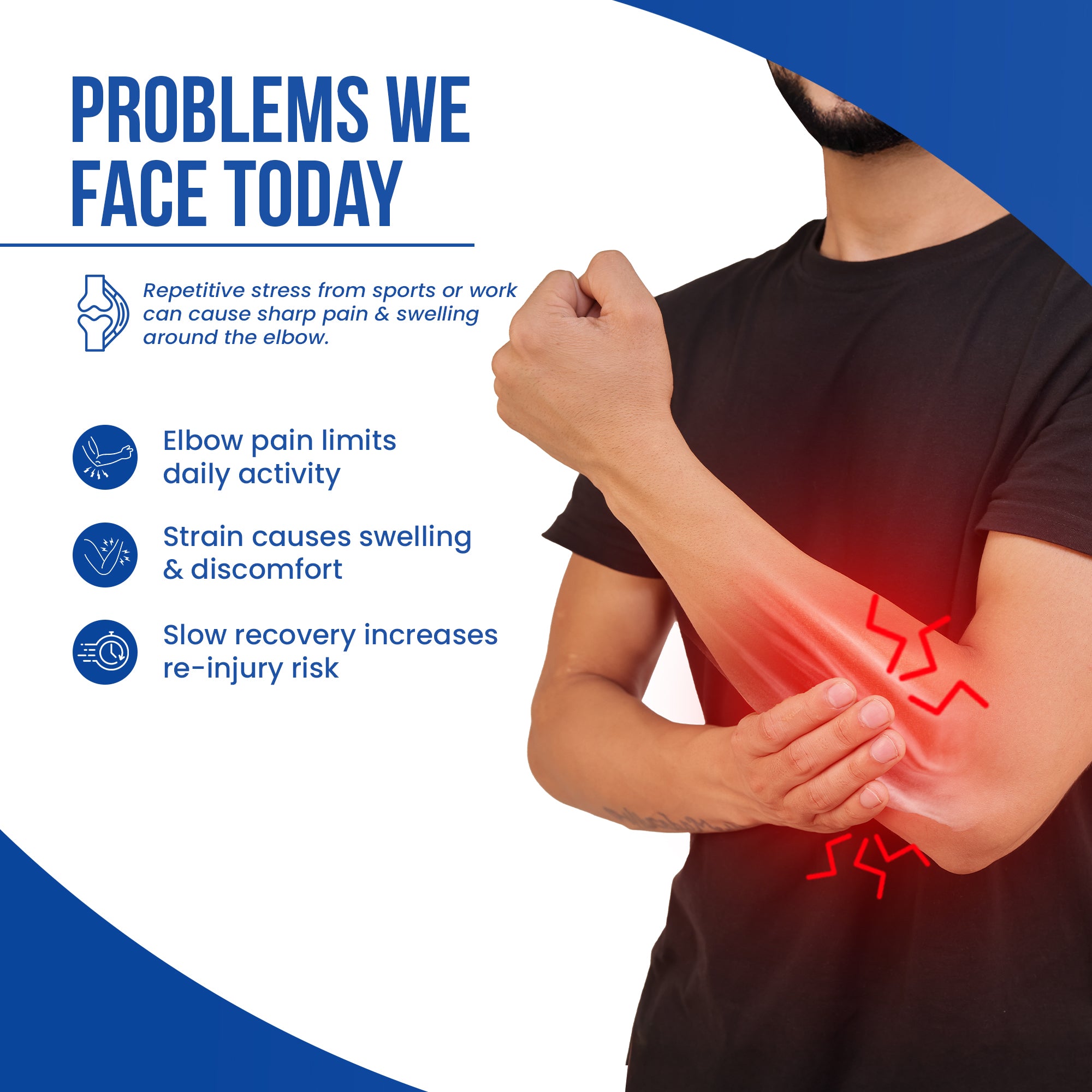 Tennis Elbow Support | Neoprene, Targeted Compression
