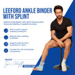 Ankle binder with splint benefits in active living