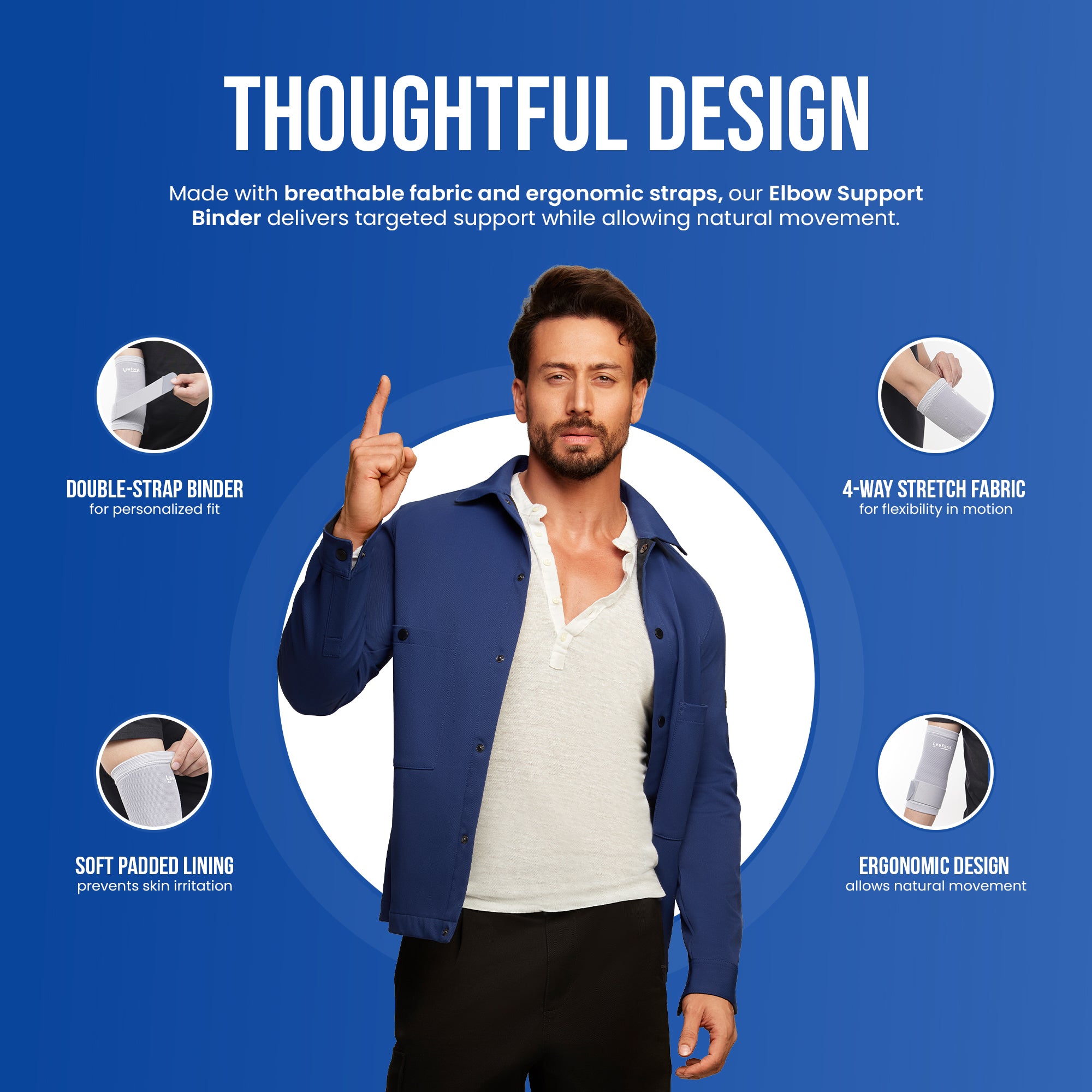 elbow support binder design benefits