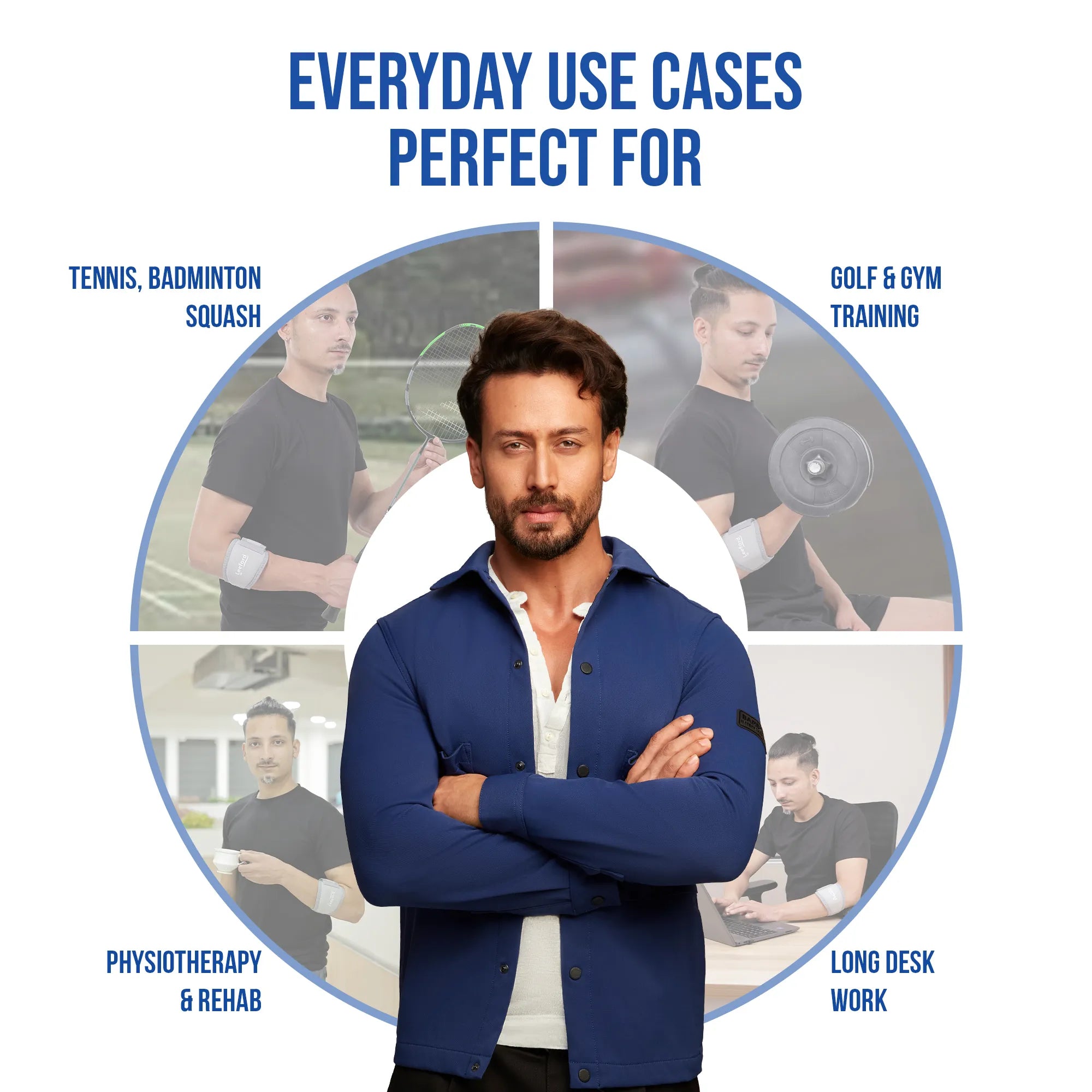 leeford tennis elbow support can use for tennis badminton golf n gym