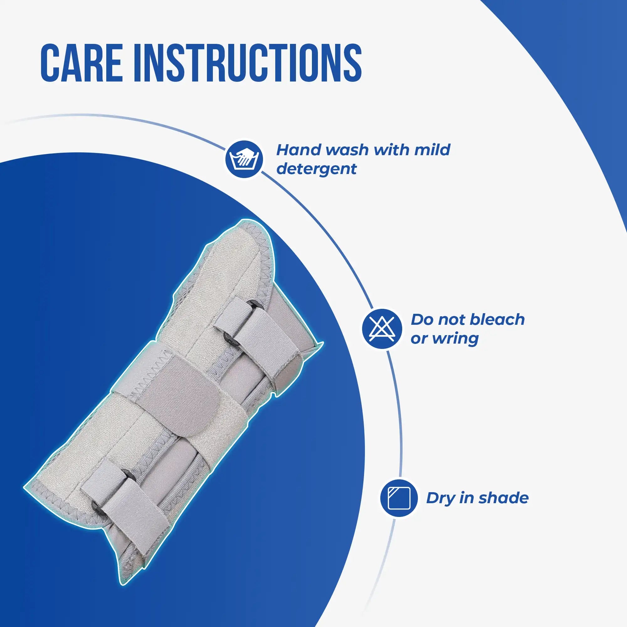 wrist forearm splint care instructions