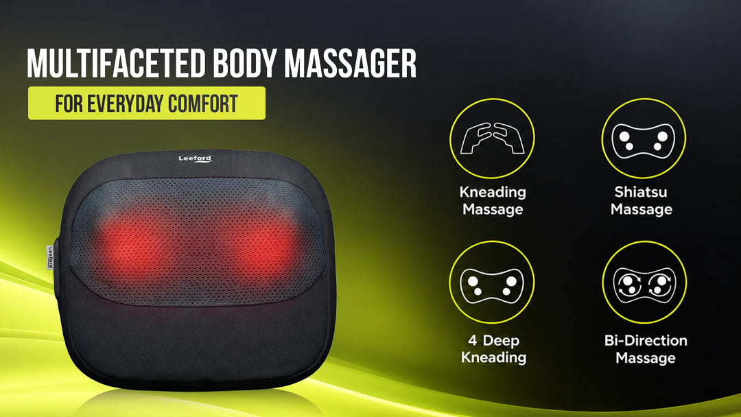 a black multifaceted body massager