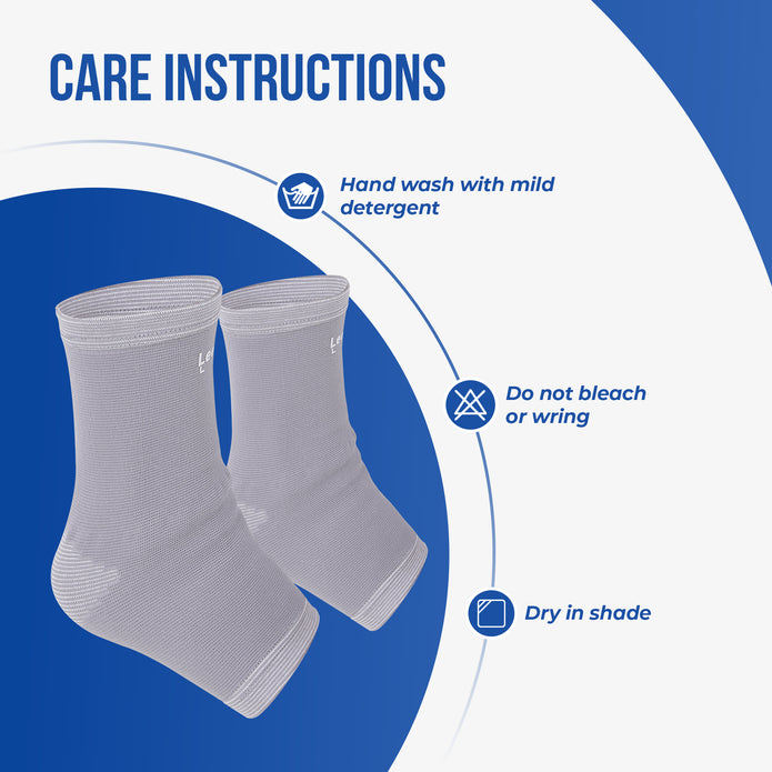 lightgray ankle support care instructions