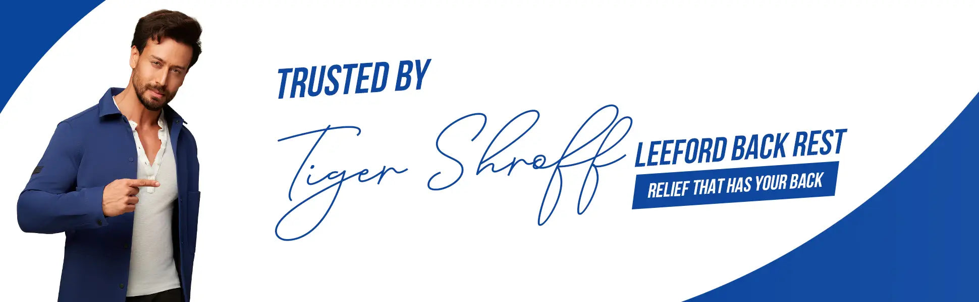 Leeford Back rest trusted by tiger shroff