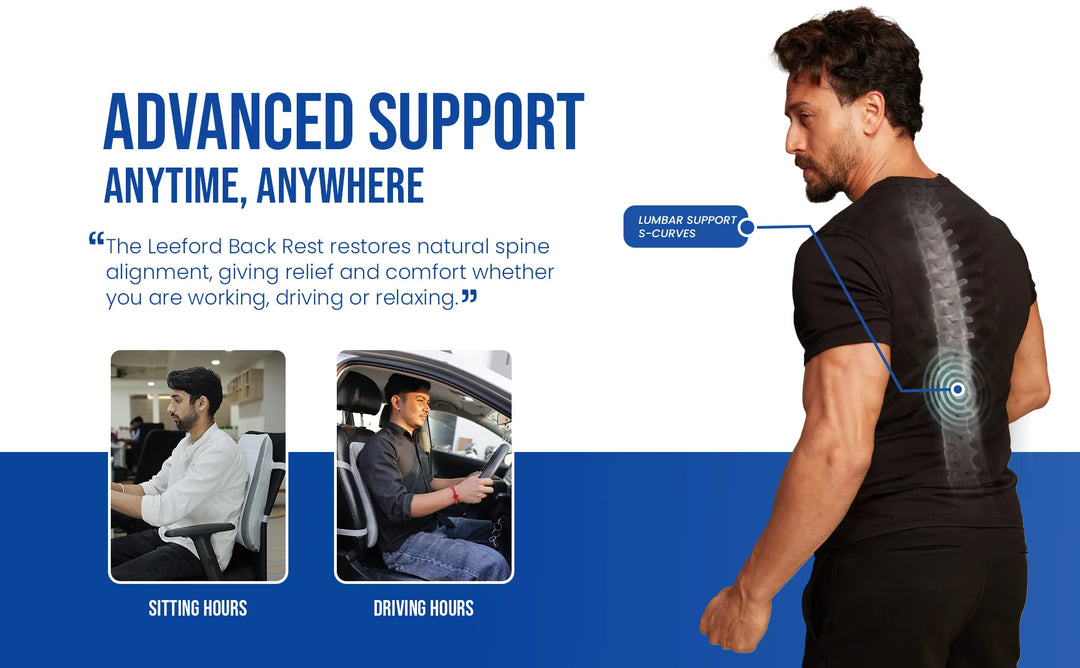 back rest for lower back pain advanced support anytime anywhere 