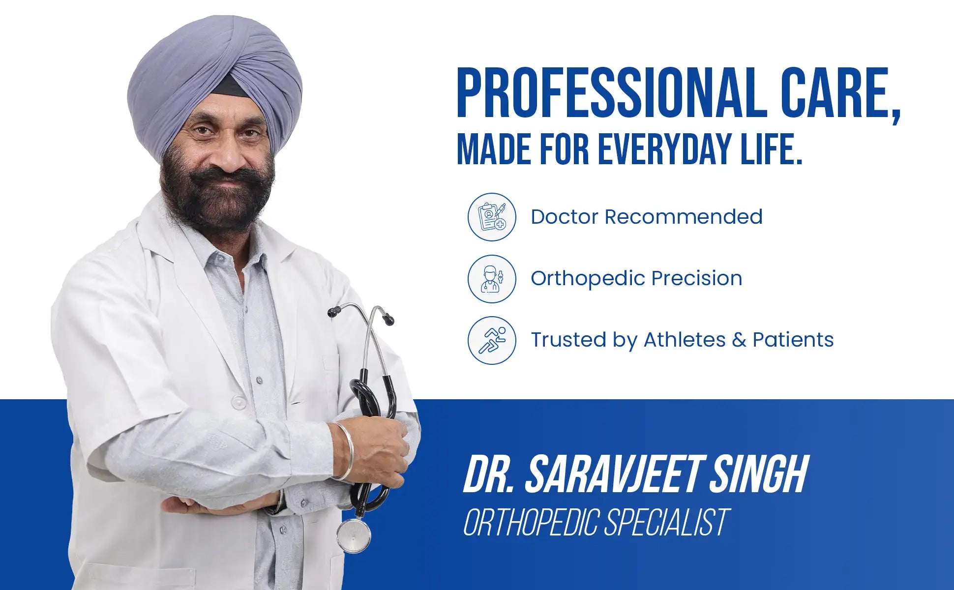 dr saravjeet singh advice to use Elbow wrap