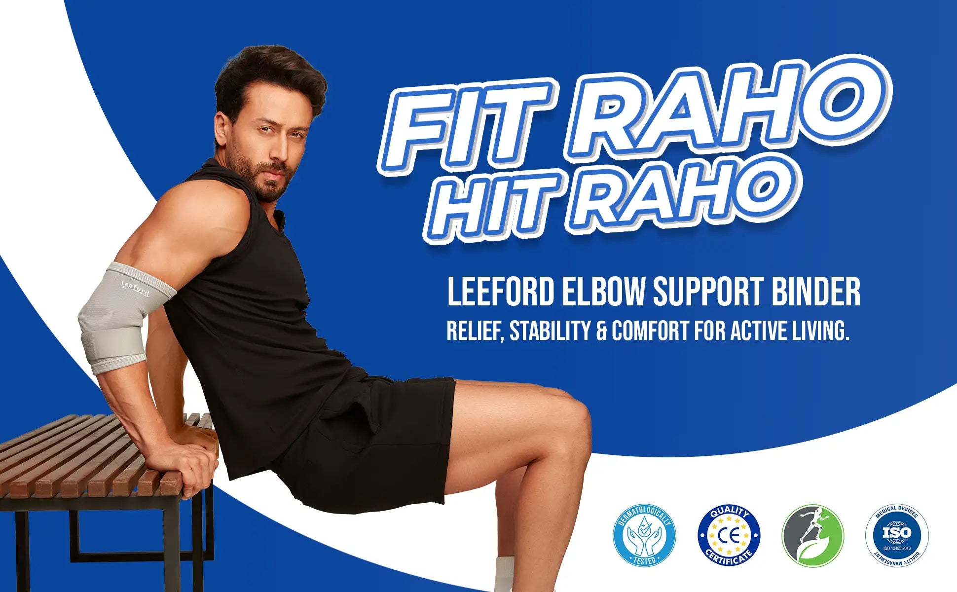 fit raho with elbow support binder