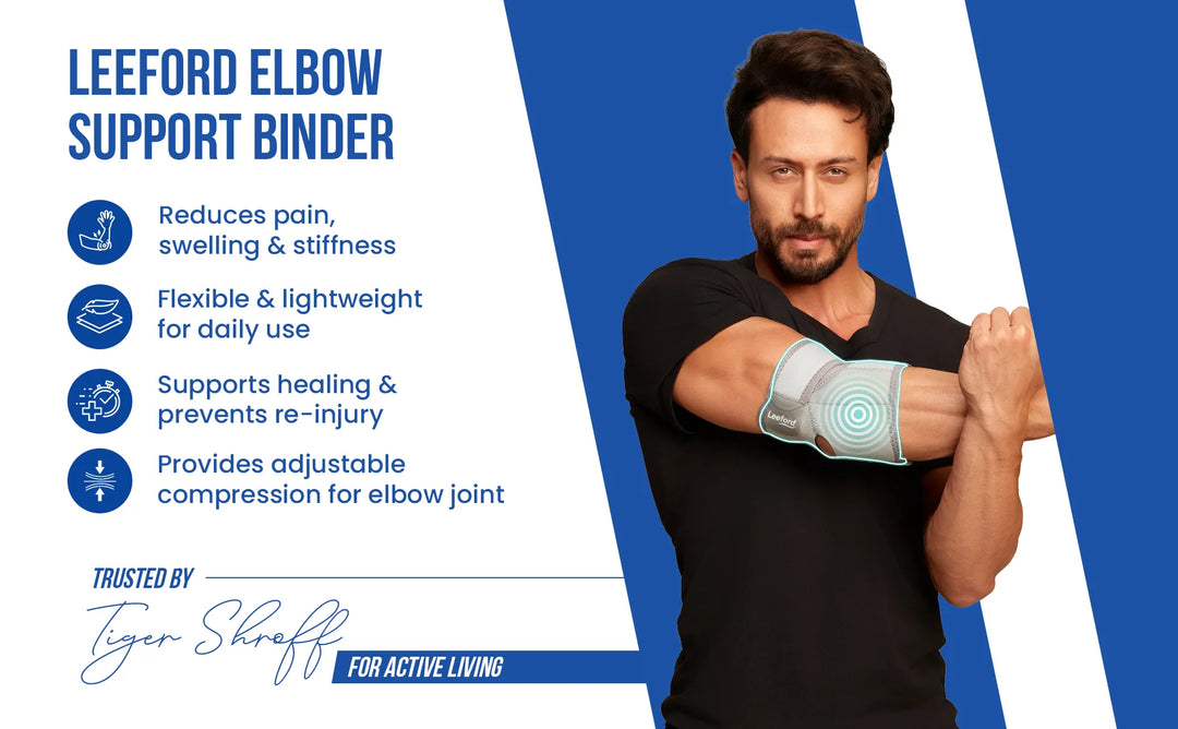 leeford elbow wrap reduces pain swelling and stiffness 