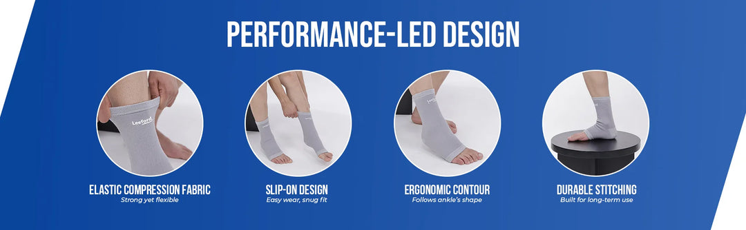 ankle support performance elastic compression fabric