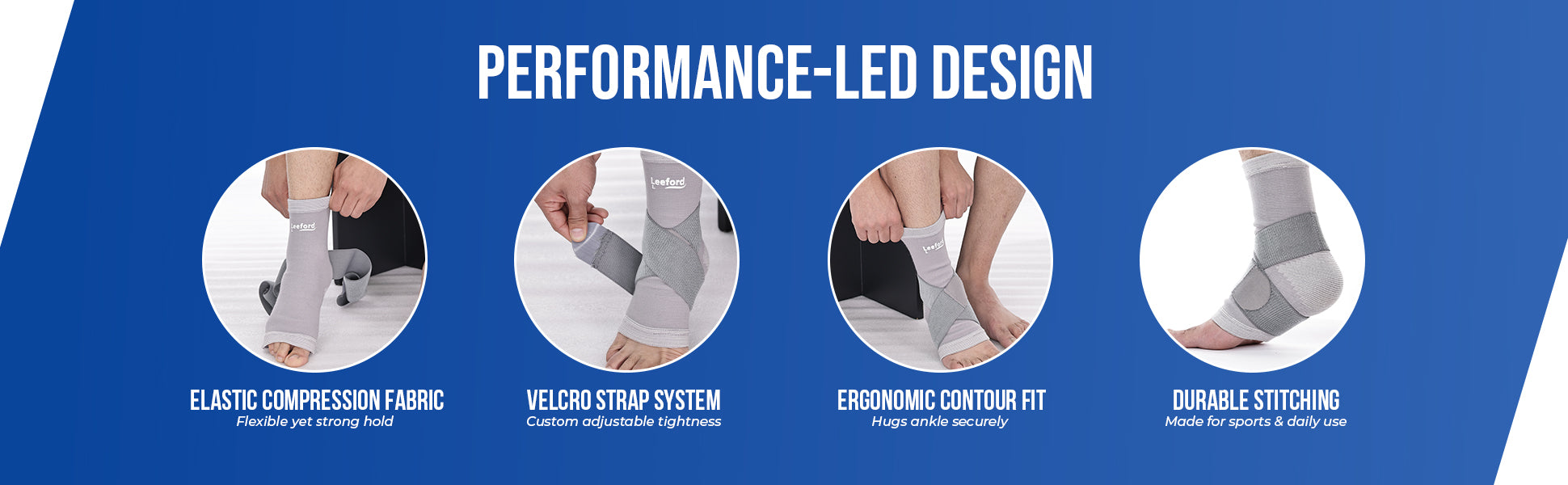 ankle binder performance led design alstc compression fabric 