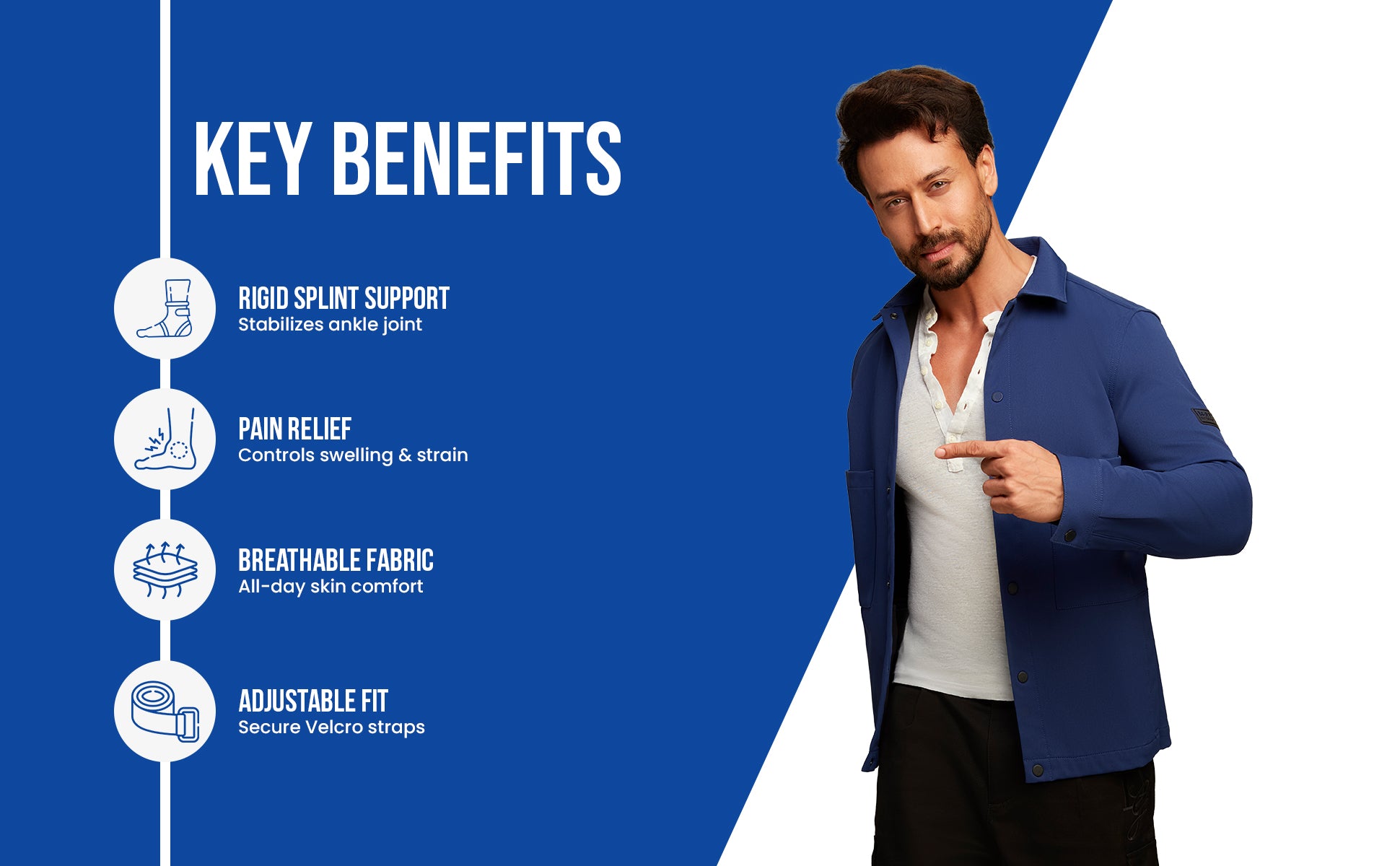 ankle binder with splint key benefits pain relief adjustable fit