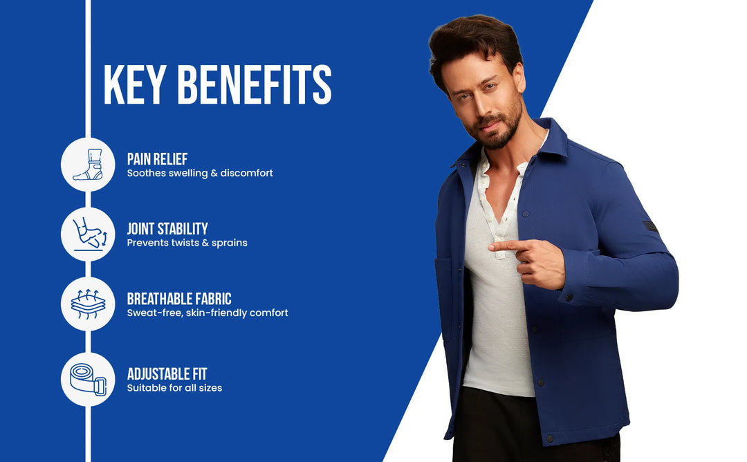 ankle binder key benefits like pain relief joint stability breathable fabrics