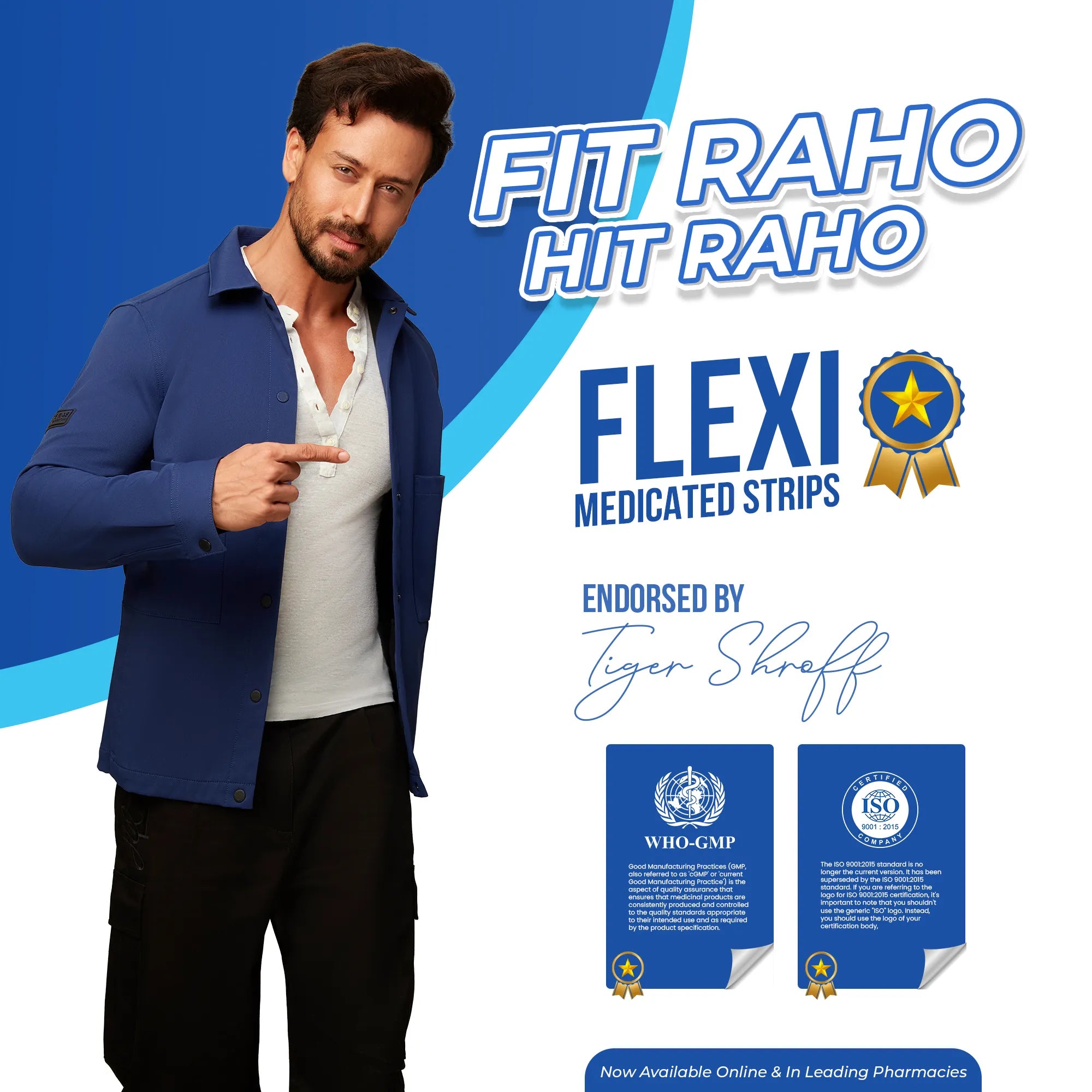 Leeford Flexi Medicated Waterproof Bandage for Injury, Cuts, Abrasions & wounds