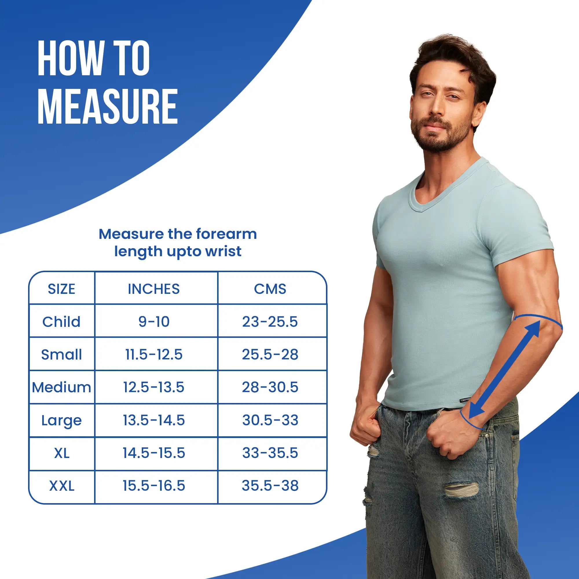 arm sling measurement guide