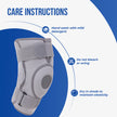 knee support with hinge care instructions hand wash with mild detergent do not bleach