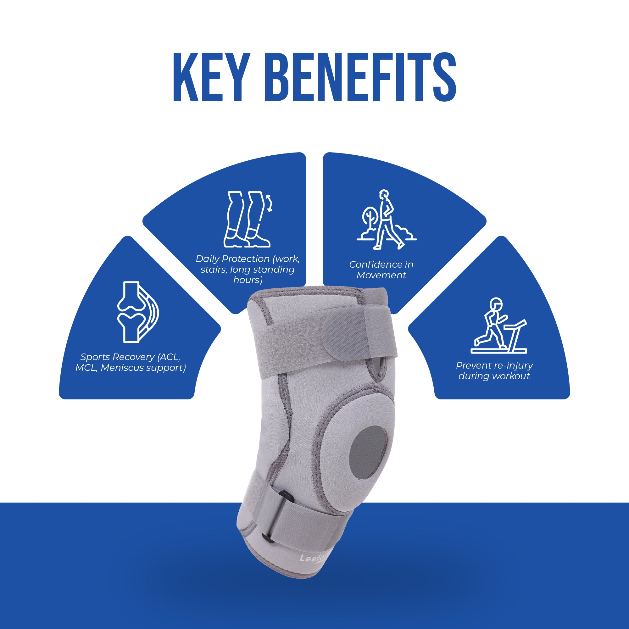 knee support with hinge key benefits adjusable ACL support injury recovery