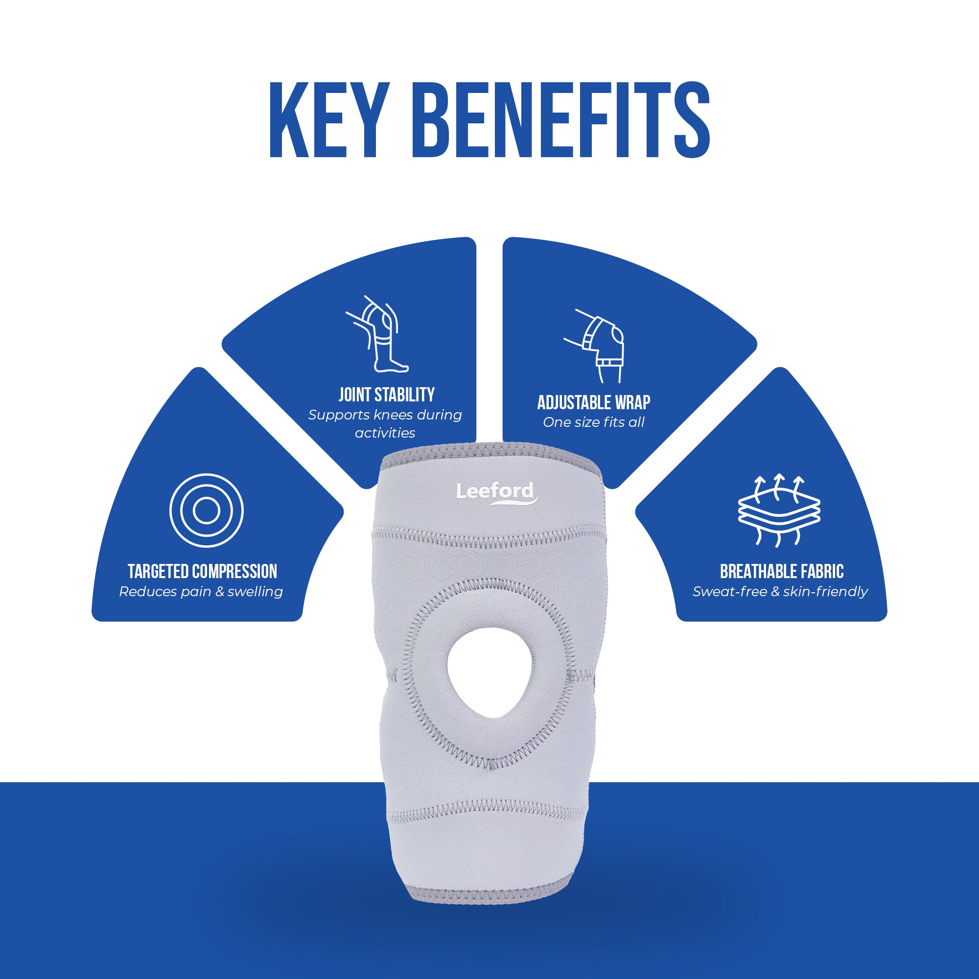 knee wrapkey benefits targeted compression joint stability adjustable strap