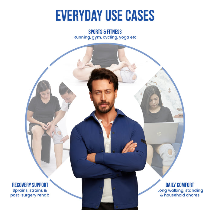 knee wrap everyday use cases like sports long walking standing recovery